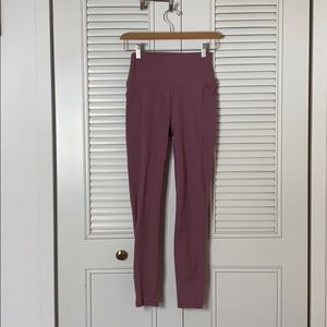 pink athletic leggings w/ pockets